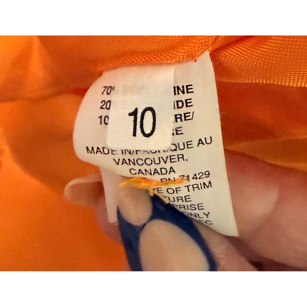 Jax Canada Orange Wool Cashmere Blend Shawl Collar Blazer Size 10 Jackets - Picture 12 of 13